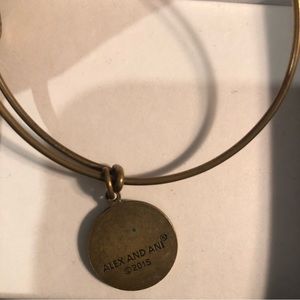 Alex & Ani Love Bangle Bracelet• Brass• Romantic•Feminine• Bohemian•Add charms